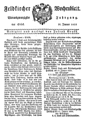 Feldkircher Wochenblatt