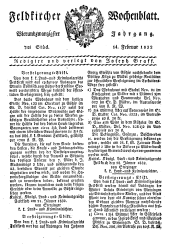 Feldkircher Wochenblatt