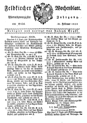 Feldkircher Wochenblatt
