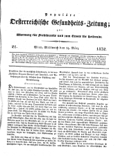 Populäre österreichische Gesundheits-Zeitung