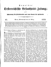 Populäre österreichische Gesundheits-Zeitung