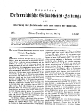 Populäre österreichische Gesundheits-Zeitung