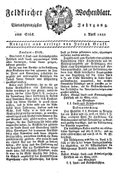 Feldkircher Wochenblatt