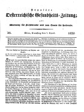 Populäre österreichische Gesundheits-Zeitung