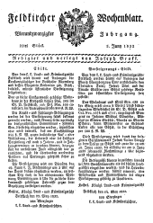 Feldkircher Wochenblatt