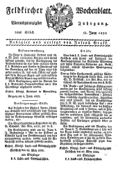 Feldkircher Wochenblatt