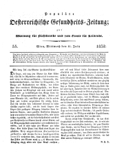 Populäre österreichische Gesundheits-Zeitung