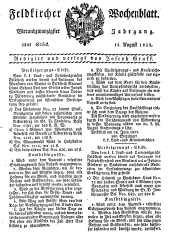 Feldkircher Wochenblatt