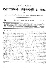 Populäre österreichische Gesundheits-Zeitung