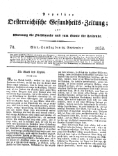 Populäre österreichische Gesundheits-Zeitung