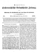 Populäre österreichische Gesundheits-Zeitung