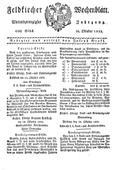 Feldkircher Wochenblatt