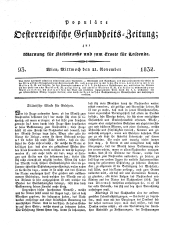 Populäre österreichische Gesundheits-Zeitung