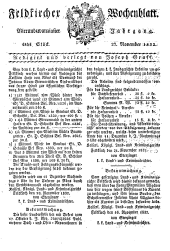 Feldkircher Wochenblatt