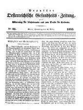 Populäre österreichische Gesundheits-Zeitung