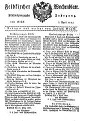 Feldkircher Wochenblatt