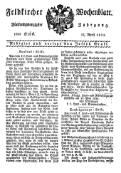 Feldkircher Wochenblatt