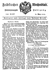 Feldkircher Wochenblatt