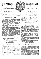 Feldkircher Wochenblatt