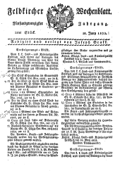 Feldkircher Wochenblatt