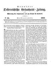 Populäre österreichische Gesundheits-Zeitung