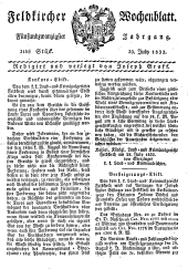 Feldkircher Wochenblatt