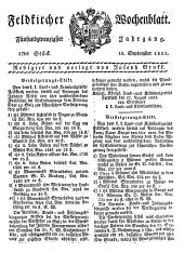 Feldkircher Wochenblatt