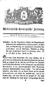 Medicinisch chirurgische Zeitung