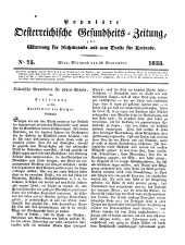 Populäre österreichische Gesundheits-Zeitung