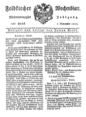 Feldkircher Wochenblatt