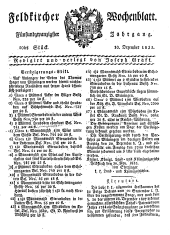 Feldkircher Wochenblatt