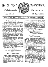 Feldkircher Wochenblatt