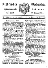 Feldkircher Wochenblatt