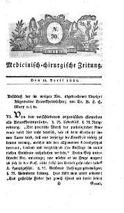 Medicinisch chirurgische Zeitung
