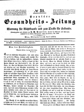 Populäre österreichische Gesundheits-Zeitung