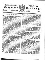 Kais. Königl. Schlesische Troppauer-Zeitung