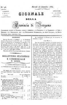 Giornale d'indizi giudiziarj della provincia di Bergamo