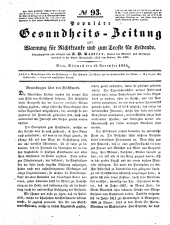 Populäre österreichische Gesundheits-Zeitung