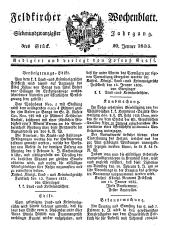 Feldkircher Wochenblatt