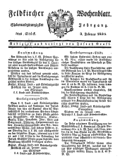 Feldkircher Wochenblatt