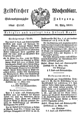 Feldkircher Wochenblatt