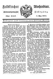 Feldkircher Wochenblatt