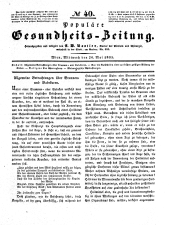 Populäre österreichische Gesundheits-Zeitung