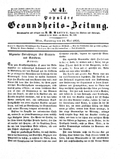 Populäre österreichische Gesundheits-Zeitung