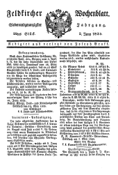 Feldkircher Wochenblatt