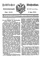 Feldkircher Wochenblatt