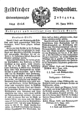 Feldkircher Wochenblatt