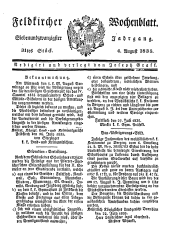 Feldkircher Wochenblatt