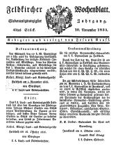 Feldkircher Wochenblatt