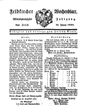 Feldkircher Wochenblatt